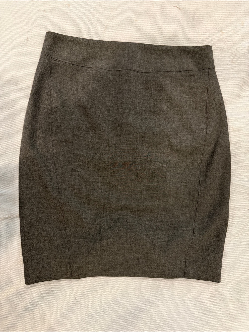LOFT Gray Tailored Pencil Skirt